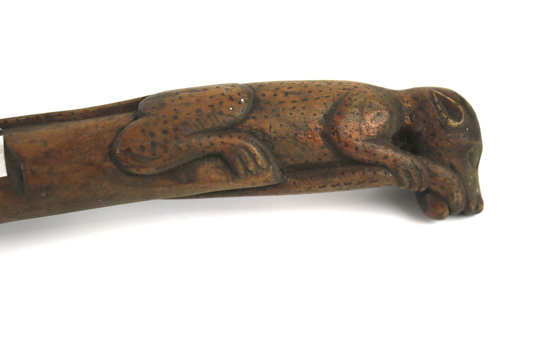A 20th century carved wooden walking stick. - Image 2 of 2