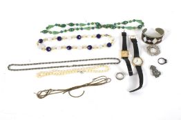 An assortment of costume jewellery.