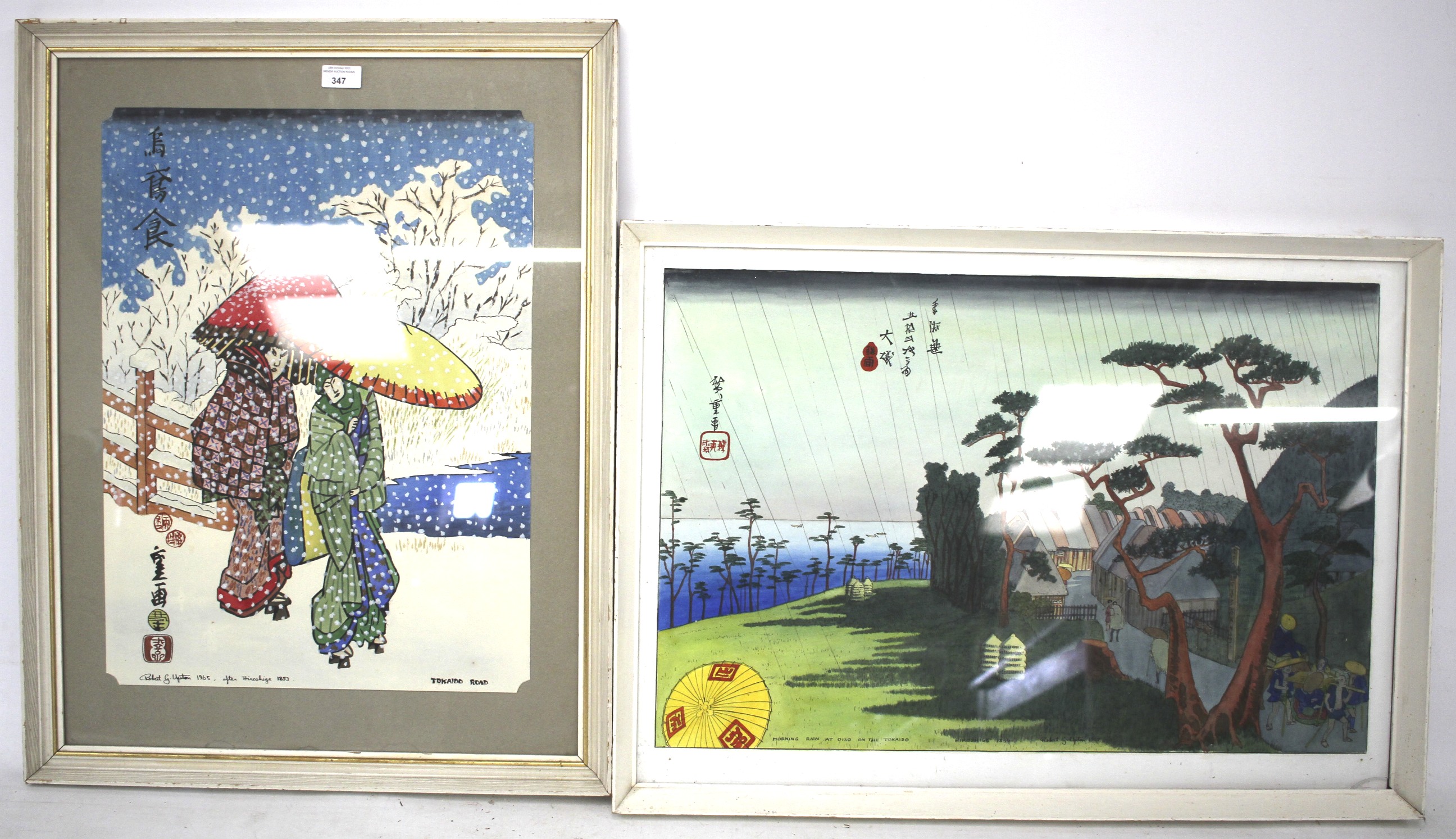 Two pictures after Hiroshige.