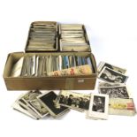 A large collection of vintage postcards.