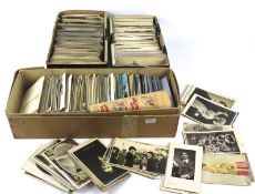 A large collection of vintage postcards.