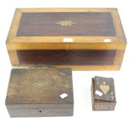 Three 19th and early 20th century boxes.