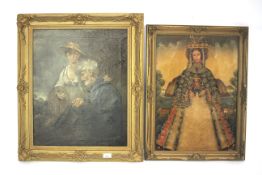Two early 20th century gilt framed oil on canvases.