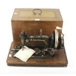A late Victorian Frister and Rossmann sewing machine.