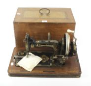 A late Victorian Frister and Rossmann sewing machine.