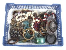 An assortment of costume jewellery.