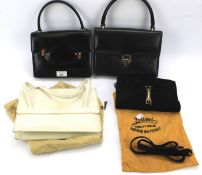 Four vintage handbags marked Gucci.
