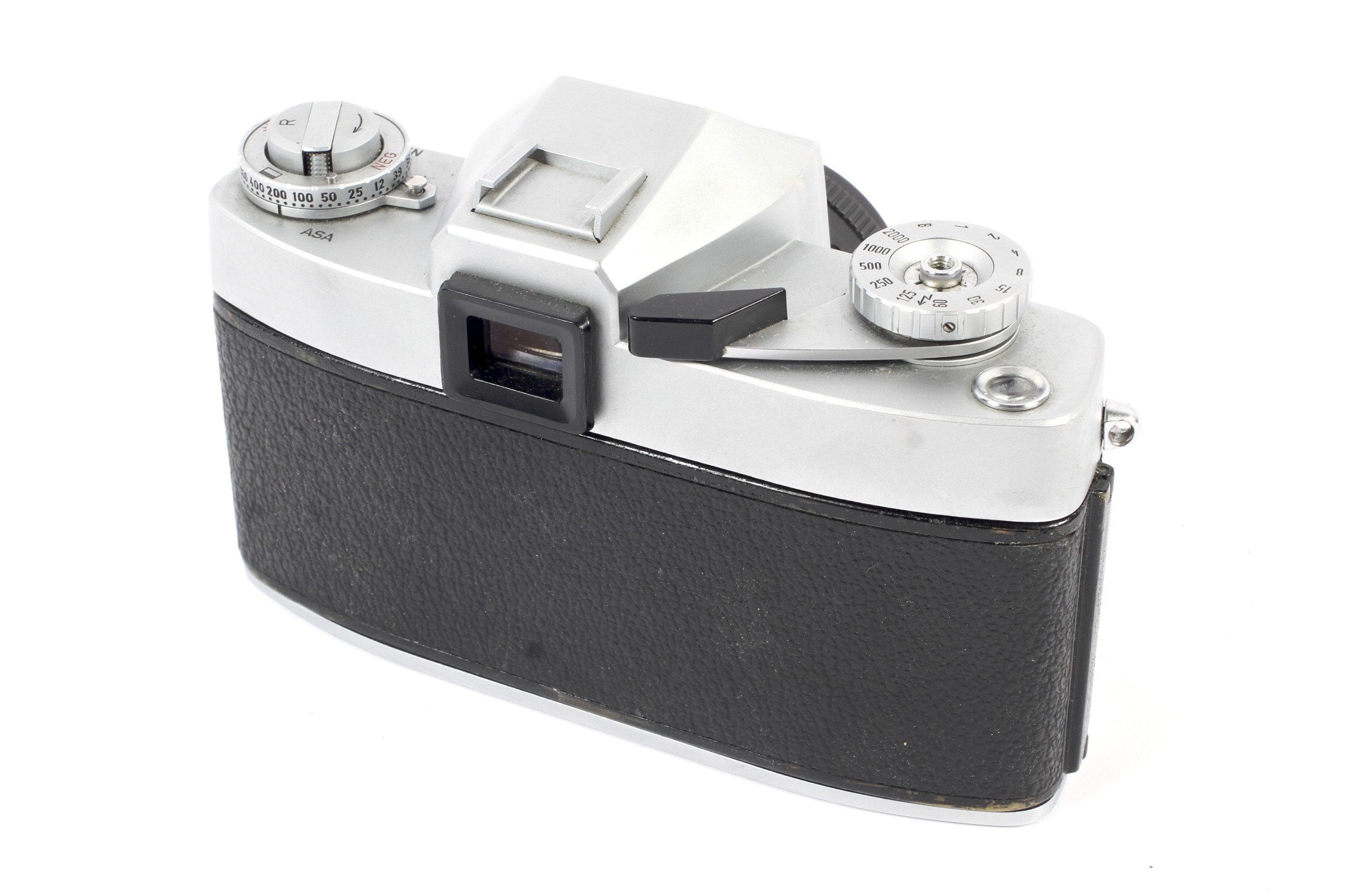 A silver Leica Leicaflex 35mm SLR camera. With a 50mm 1:2 Summicron-R lens. - Image 2 of 2