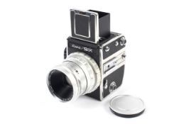 A Kowa SIX 6x6 medium format SLR camera. With a Kowa 85mm 1:2.
