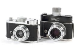 Two Robot 35mm half frame film cameras. To include a Robot Vollautomat Star II with a 40mm 1;1.