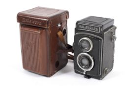 A Rolleicord Model 3 DRP 611643 DRGM 6x6 medium format TLR camera. With Carl Zeiss Jena 75mm 1:4.