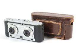 An Iloca 3D Stereograms camera. With two Steinheil Munchen Cassarit 35mm 1:2.