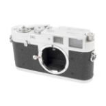 A Leica M1 35mm rangefinder camera body.