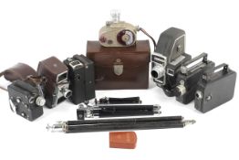 Six cine cameras and accessories.