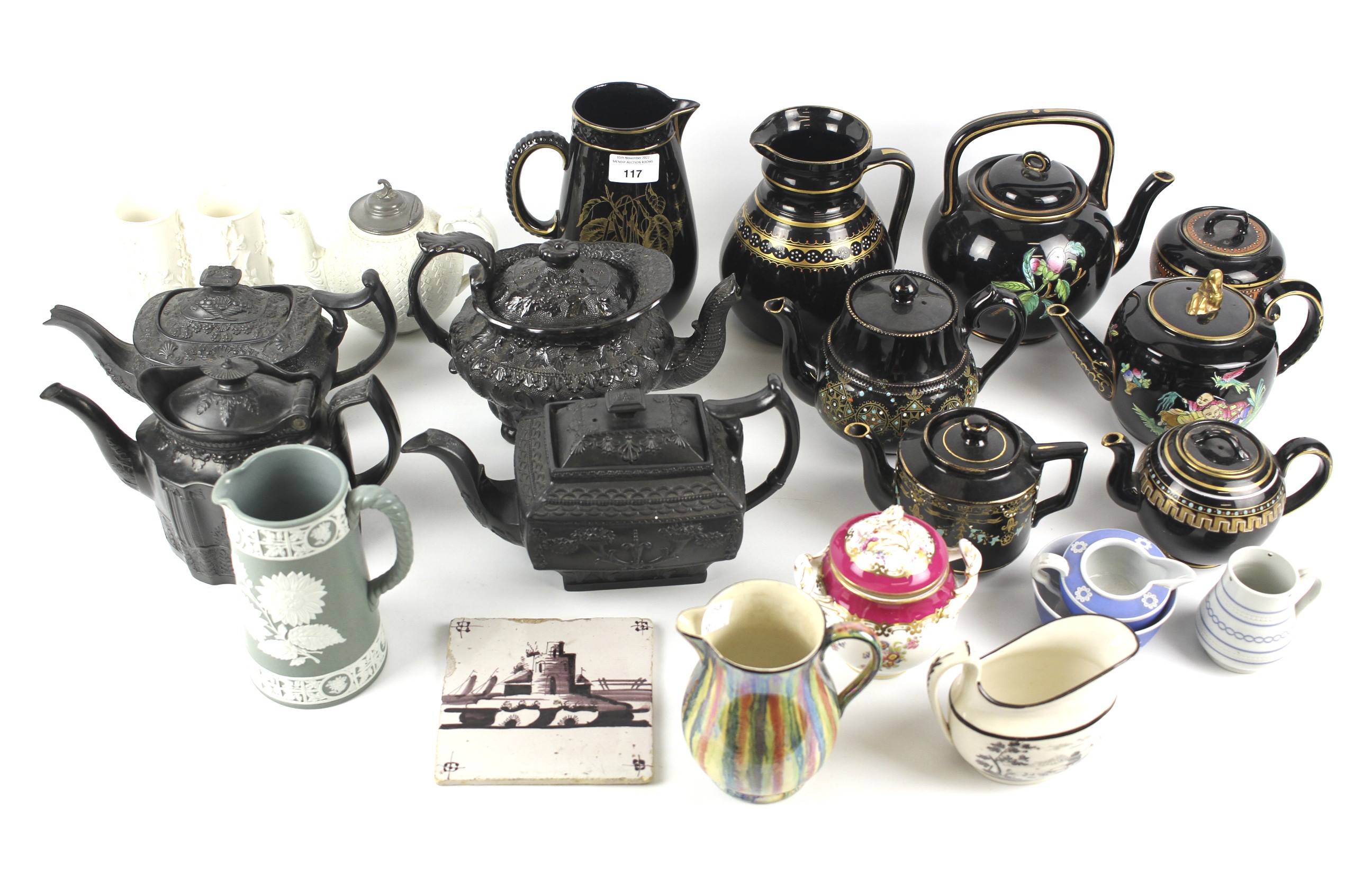 A large collection of 19th century English pottery and porcelain.