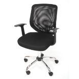 A contemporary office chair.