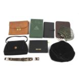 A collection of vintage ladies designer handbags and accessories.