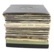 A collection of vintage vinyl records.