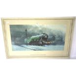 A David Sheppherd limited edition framed print of Scotsman '34.