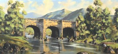 Henry McLaughlin (1937), The Old Bridge, Co Donegal Ireland, oil on canvas.
