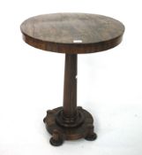 A rosewood William IV style side table.