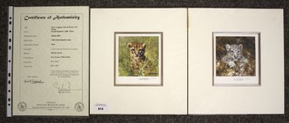 A pair of limited edition signed David Shepherd prints.