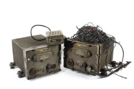 Two US military Dynamotor power supply generators for radios.