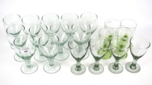 Three sets of glasses.