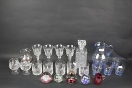 An assortment of glassware.