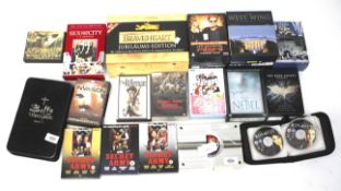 Assortment of DVD boxed sets including Braveheart special edition