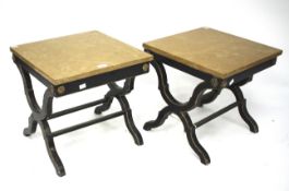 Two Italian 19th century style side tables.