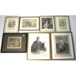 A group of 19th century prints.