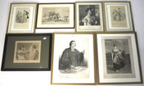 A group of 19th century prints.