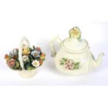 Two items of Capodimonte ceramics.