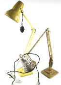 Two vintage Herbert Terry anglepoise lamps.