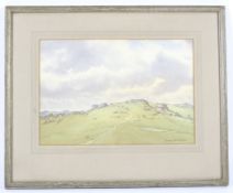 Conway Blatchford (b.1873), Chinkwell Dartmoor, watercolour.