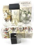 An assortment of 20th century and later boxed Dartington glassware.