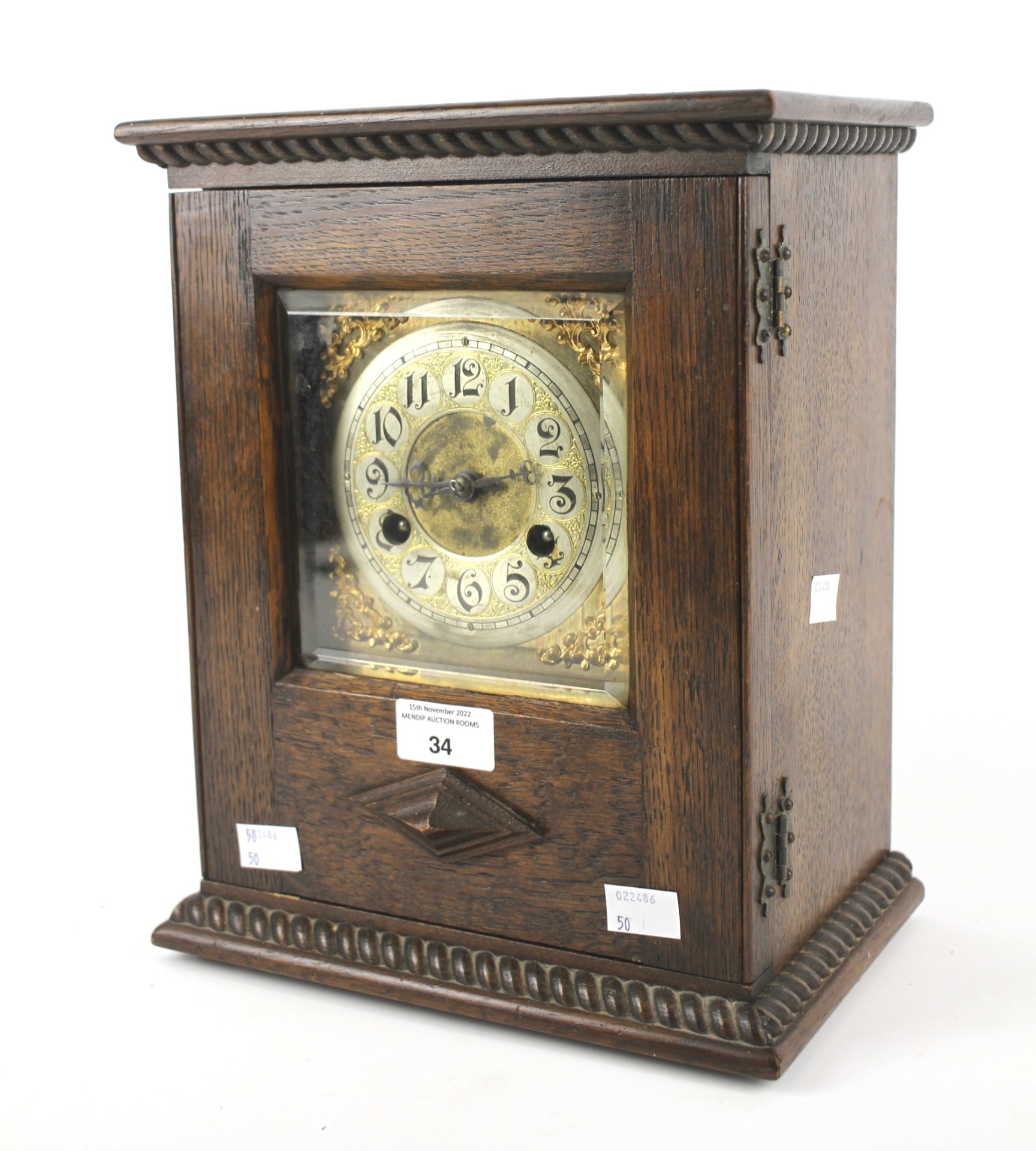 A late 19th century mantel clock.