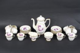 A Royal Worcester 'The Chamberlain' pattern porcelain tea set.