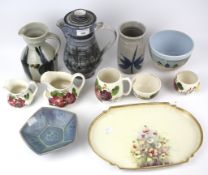 An assortment of Studio stoneware.