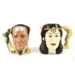 Two Royal Doulton double faced character jugs.