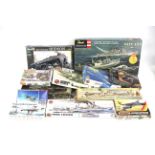 A collection of Airfix and other model kits.