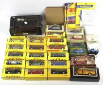 Assorted boxed diecast cars.