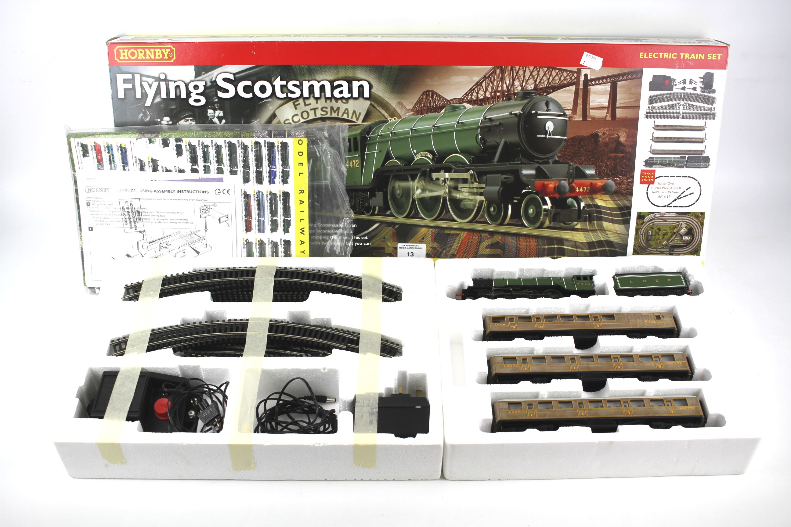 A Hornby OO gauge 'Flying Scotsman' electric train set.