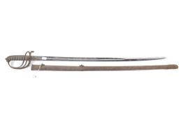 A 19th century shagreen handled sword.