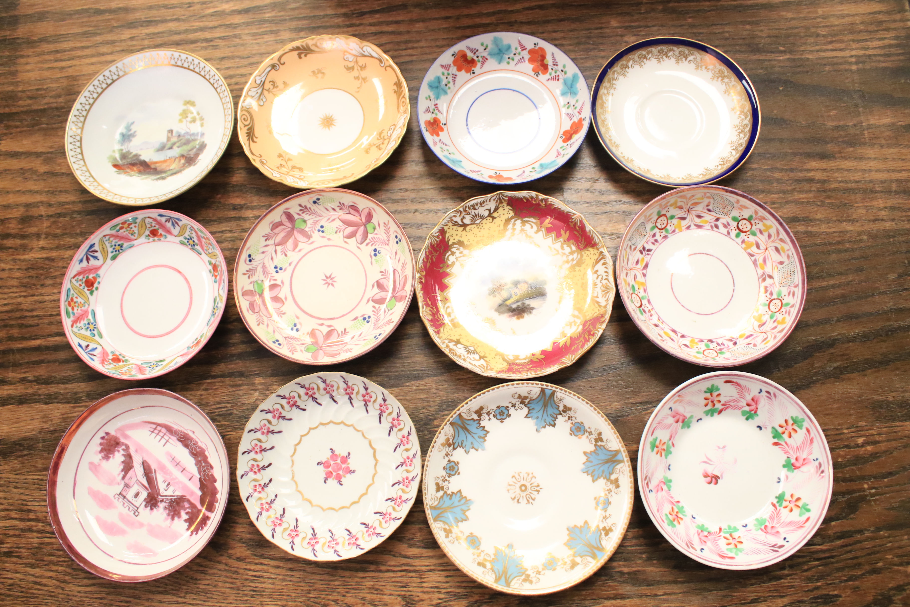 A group of late 18th - early 19th century English porcelain tea wares. - Image 7 of 9