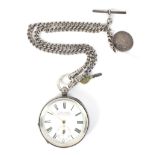 An Acme Lever silver pocket watch.
