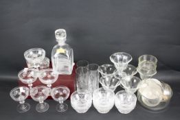 An assortment of glassware.