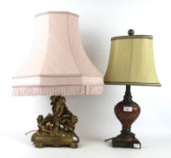 Two table lamps.