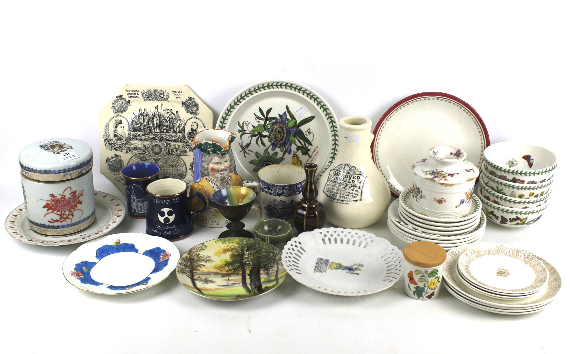 An assortment of mixed ceramics.